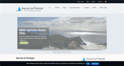 Desktop Screenshot of karmasurfretreat.com